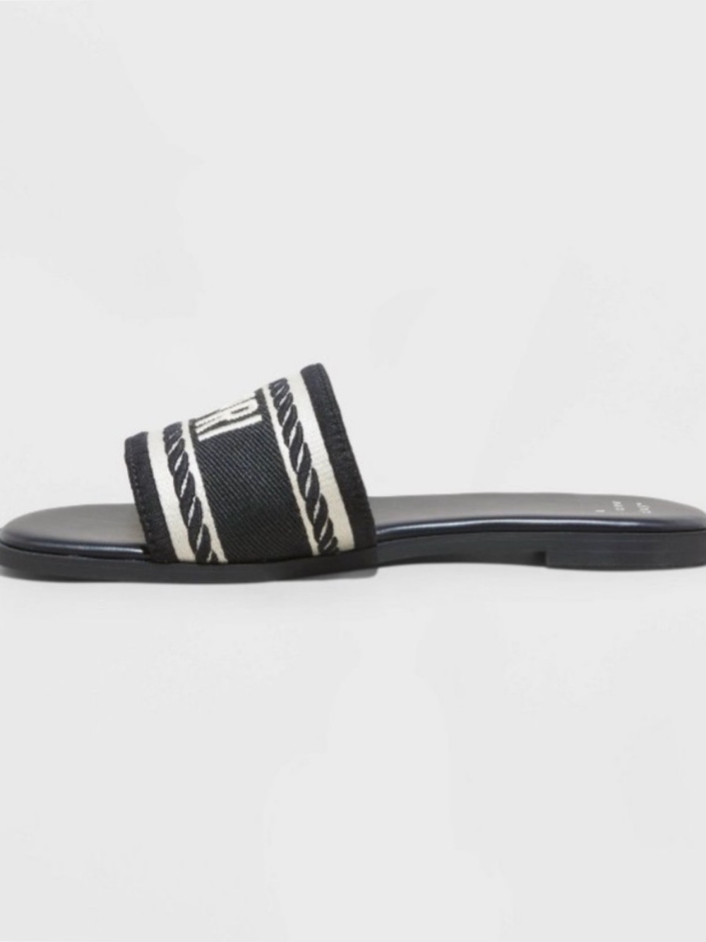 a new day Black & Cream Capri Slide Sandals - Picture 7 of 9